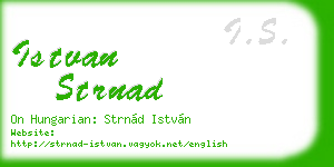 istvan strnad business card